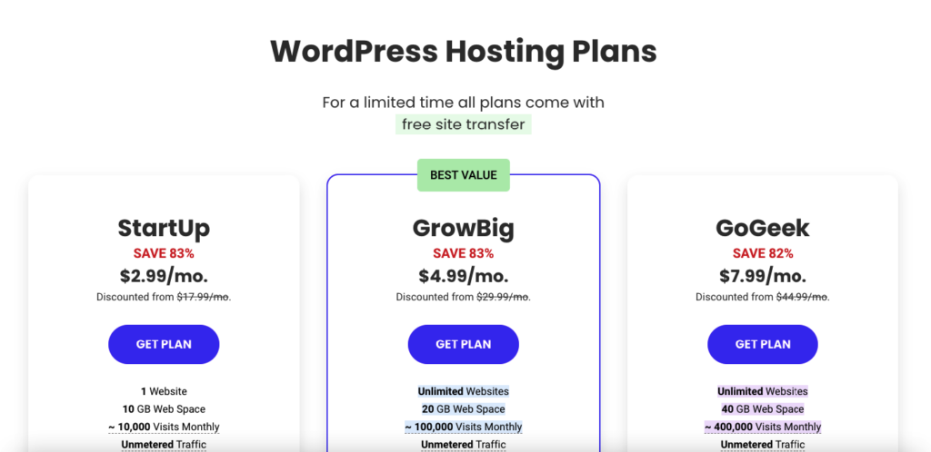 hosting wordpress siteground