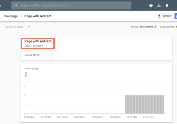 Página con redirección, Página con redirección