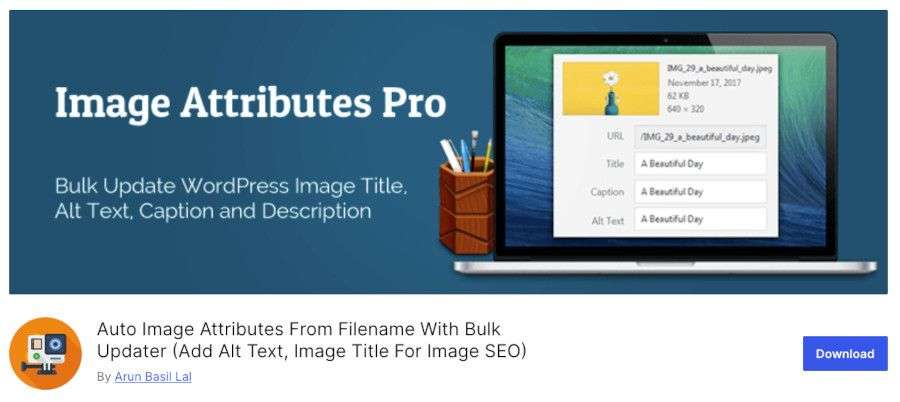 Auto Image Attributes From Filename With Bulk Updater