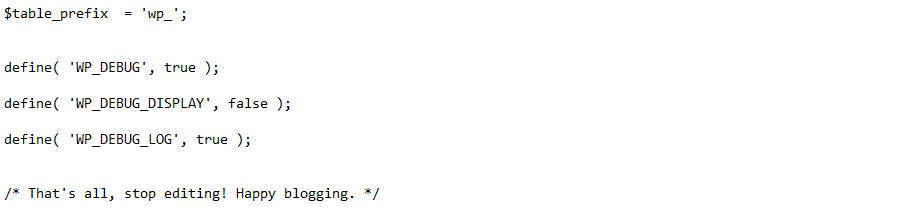 Ha habido un error crítico en esta web, wp config