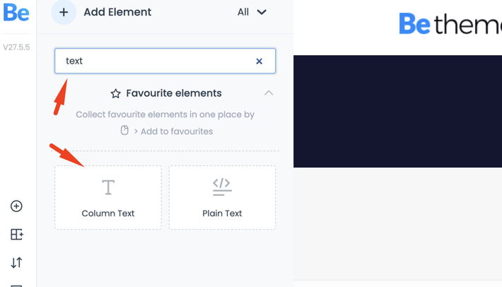 Cómo insertar un shortcode en BeTheme